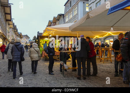 Weihnachtsmarkt in Bad Tölz, Bayern, Deutschland Stockfoto