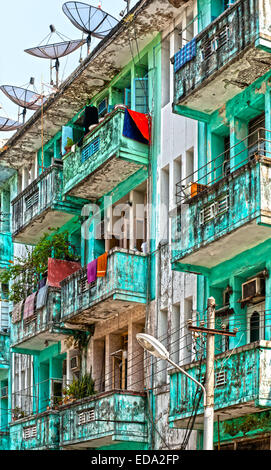 Ansicht von Yangon nach Yangon, Myanmar. Stockfoto