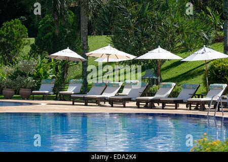 Belmond Hotel Das Cataratas, Iguaçu, Foz De Iguaçu, Brasilien, Südamerika, Schwimmbad Stockfoto