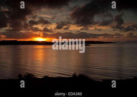 Sonnenuntergang über Loch Gairloch Stockfoto