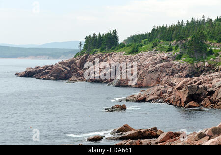 Küste von Breton-Highlands-Nationalpark in Nova Scotia, Kanada Stockfoto