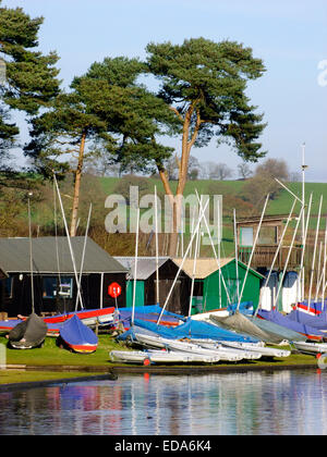 Barnt Green Sailing Club, obere Bittell Reservoir, Cofton Hackett, Worcestershire, England, UK Stockfoto