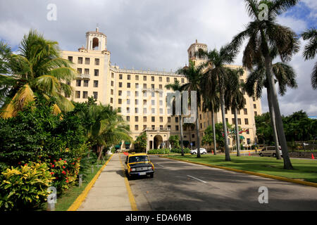 Der Vorderseite des Hotel Nacional de Cuba in Havanna, Kuba Stockfoto