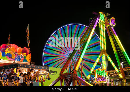 Evergreen State Fair mit Riesenrad Stockfoto