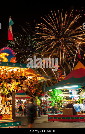 Evergreen State Fair mit Riesenrad Stockfoto