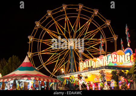 Evergreen State Fair mit Riesenrad Stockfoto