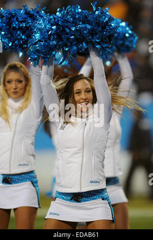 Amerika-Stadion, Charlotte, NC, USA. 3. Januar 2015. Carolina Panthers Cheerleader während NFL Football-Spiel zwischen den Arizona Cardinals und die Carolina Panthers bei Bank of America Stadium, Charlotte, NC. Bildnachweis: Csm/Alamy Live-Nachrichten Stockfoto