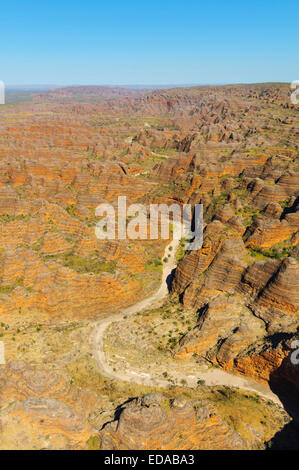 Luftbild von der Bungle Bungles (Purnululu), Kimberley-Region, Western Australia, Australia Stockfoto