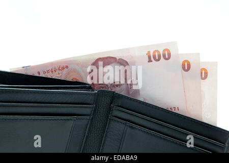 Geld im Portemonnaie Stockfoto