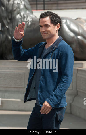 'Hercules' Fototermin statt am Trafalgar Square.  Mitwirkende: Reece Ritchie wo: London, Vereinigtes Königreich bei: 2. Juli 2014 Stockfoto