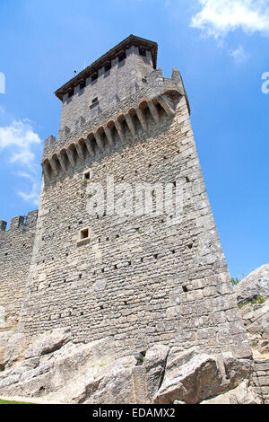 Alten Festungsanlagen der San Marino Stockfoto