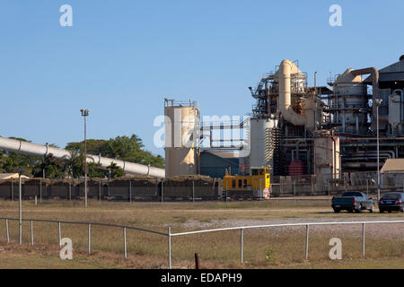 Zuckerrohr-Fabrik in der Nähe von Ingham in Queensland, Australien Stockfoto