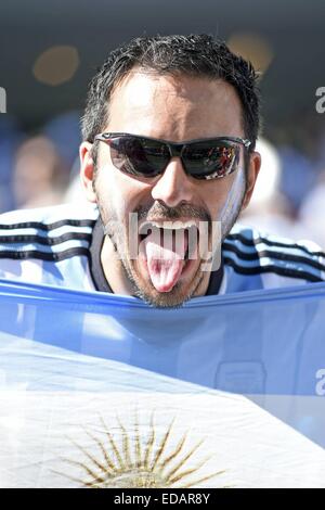 2014 FIFA World Cup - Runde 16 - Argentinien vs. Schweiz Spiel ausgetragen bei Arena Corinthians - Fans wo: Sao Paulo, Brasilien bei: 1. Juli 2014 Stockfoto