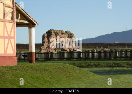 Wroxeter Römervilla Stockfoto