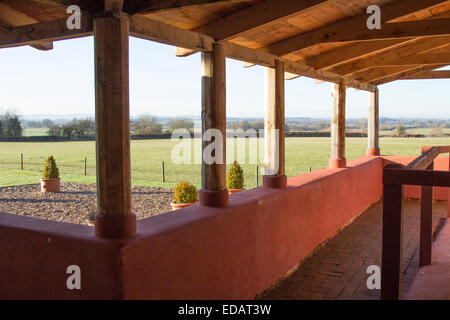 Wroxeter Römervilla Stockfoto