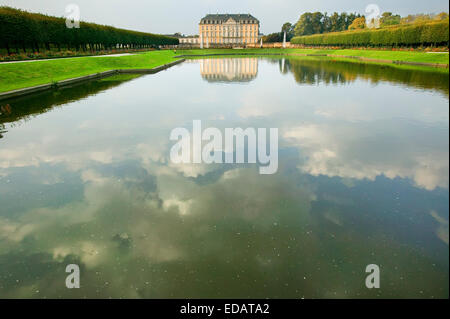 Schloss Augustusburg, UNESCO-Weltkulturerbe, Brühl, Bonn, Nordrhein-Westfalen, Deutschland, Europa, Schloss Augustusburg in Stockfoto