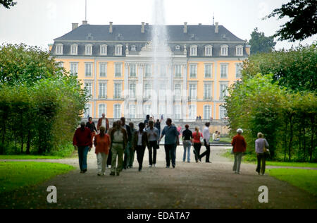 Schloss Augustusburg, UNESCO-Weltkulturerbe, Brühl, Bonn, Nordrhein-Westfalen, Deutschland, Europa, Schloss Augustusburg in Stockfoto