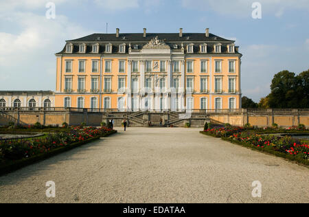 Schloss Augustusburg, UNESCO-Weltkulturerbe, Brühl, Bonn, Nordrhein-Westfalen, Deutschland, Europa, Schloss Augustusburg in Stockfoto