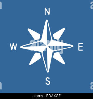 Windrose-Symbol Stockfoto