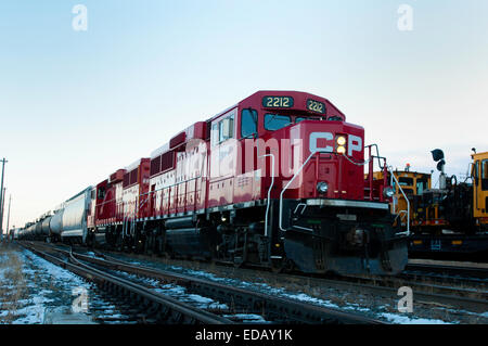 Canadian Pacific Schrecken Zug in Calgary Stockfoto