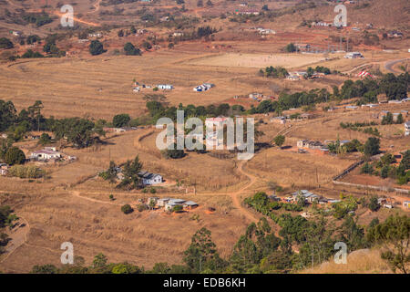 Swasiland, Afrika - ländliche Siedlung, Landwirtschaft und Haushalte. Stockfoto