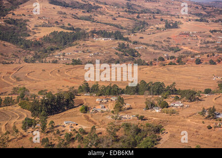 Swasiland, Afrika - ländliche Siedlung, Landwirtschaft und Haushalte. Stockfoto