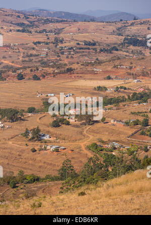 Swasiland, Afrika - ländliche Siedlung, Landwirtschaft und Haushalte. Stockfoto