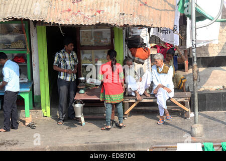 Blick vom Nirmal Hriday, Zuhause für die Kranken und sterbenden bettelarm in Kolkata, Indien Stockfoto