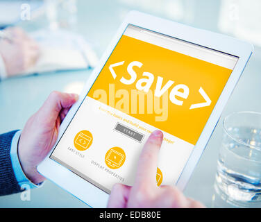 Sparen Sie Geld-Banking sparen Accounting-Business-Konzept Stockfoto