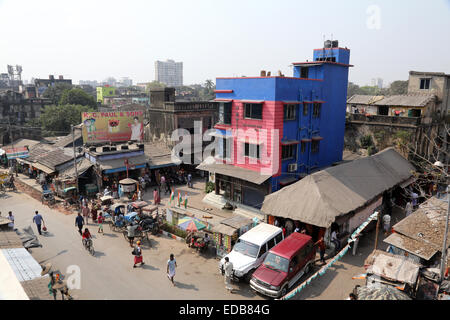 Blick vom Nirmal Hriday, Zuhause für die Kranken und sterbenden bettelarm in Kolkata, Indien Stockfoto