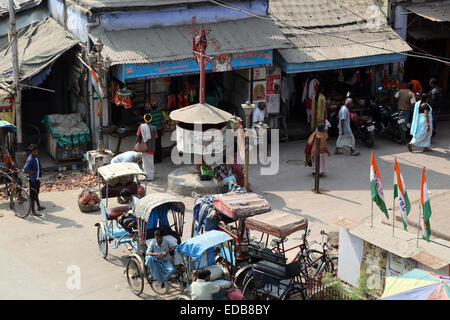 Blick vom Nirmal Hriday, Zuhause für die Kranken und sterbenden bettelarm in Kolkata, Indien Stockfoto