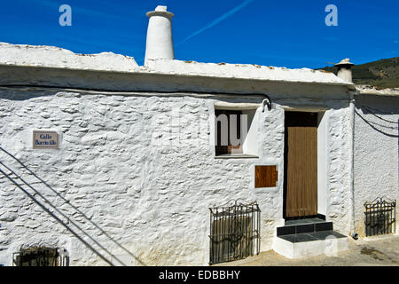 Typisches Wohnhaus in Bubión, Alpujarra Regionen, Andalusien, Spanien Stockfoto