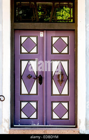 Haustür, Holztür, dem Domberg, Tallinn, Estland Stockfoto