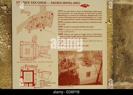 Espace Van Gogh Hotel Dieu. Arles, Provence, Frankreich Stockfoto