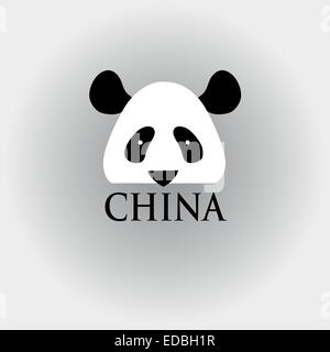 grafischer Kopf Panndy Symbol für China Stockfoto
