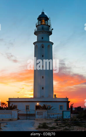 Trafalgar Leuchtturm, Barbate, Provinz Cádiz, Region Andalusien, Spanien, Europa Stockfoto
