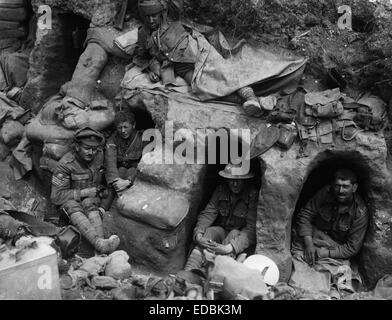 Männer des Grenzregiments ruht. Stockfoto