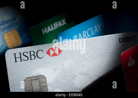 HSBC Girokonto EC-Karte. Stockfoto