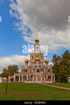 Kirche der Fürbitte in Fili (ca. 1694) in Moskau, Russland Stockfoto