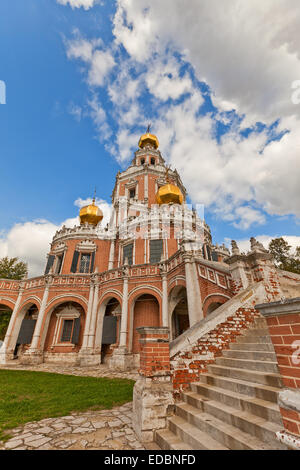 Kirche der Fürbitte in Fili (ca. 1694) in Moskau, Russland Stockfoto