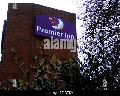 Anschauliches Bild von einem Premier Inn. Teil der Whitbread Plc. Stockfoto