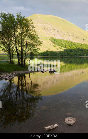 Reflexion in Brüder Wasser, Lake District, Großbritannien Stockfoto