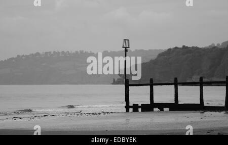 Strand Buhne Dawlish warren Stockfoto