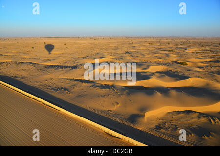 Dubai Desert Ballonfahrt Stockfoto