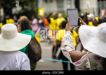 24 th August, London-UK. Notting Hill Carnival. Menschen genießen die Kinder Tag 2014 Notting Hill Carnival. Stockfoto