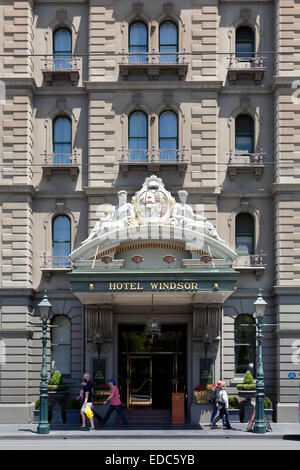 Hotel Windsor in Melbourne, Australien Stockfoto