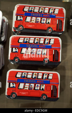 London Bus-Kühlschrank-Magnete Stockfoto