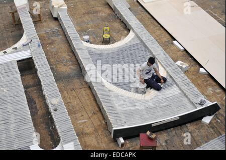 Mailand (Italien), am Arbeitsplatz für Bühnenbilder von La Scala Theater in der ehemaligen Industrieareal Ansaldo Stockfoto