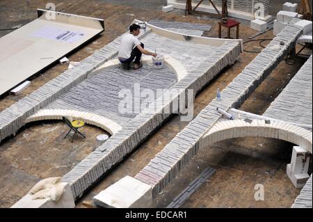 Mailand (Italien), am Arbeitsplatz für Bühnenbilder von La Scala Theater in der ehemaligen Industrieareal Ansaldo Stockfoto