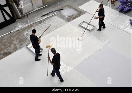 Mailand (Italien), am Arbeitsplatz für Bühnenbilder von La Scala Theater in der ehemaligen Industrieareal Ansaldo Stockfoto